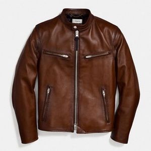 NWT Coach Authentic Leather Jacket